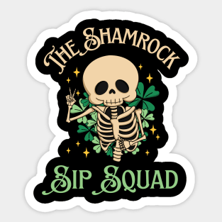 The Shamrock Sip Squad Sticker